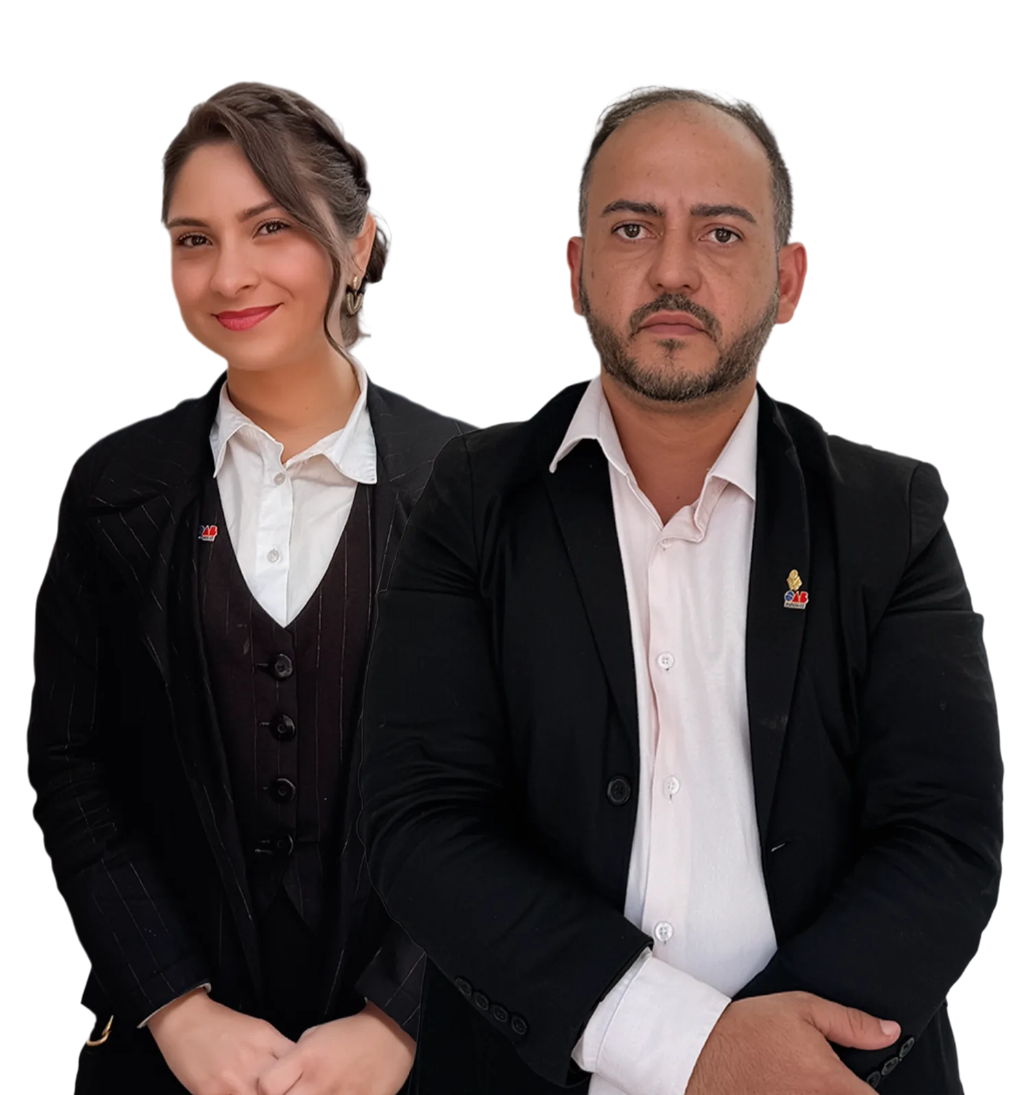 Kelziane Oliveira e Samuel Siqueira, advogados sócios do escritório Oliveira & Siqueira Advocacia, em Ubajara, Ceará